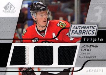 2008-09 SP Game Used - Authentic Fabrics Triple #3AF-JT Jonathan Toews  Front