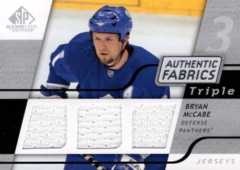 2008-09 SP Game Used - Authentic Fabrics Triple #3AF-MC Bryan McCabe  Front