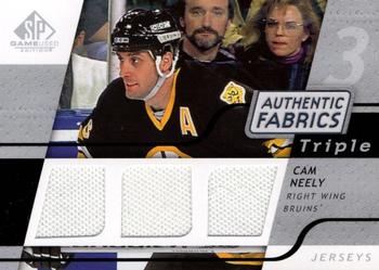 2008-09 SP Game Used - Authentic Fabrics Triple #3AF-NY Cam Neely  Front