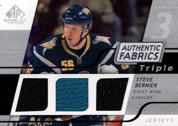 2008-09 SP Game Used - Authentic Fabrics Triple #3AF-SB Steve Bernier  Front
