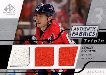 2008-09 SP Game Used - Authentic Fabrics Triple #3AF-SF Sergei Fedorov  Front