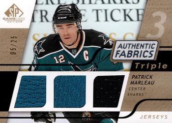 2008-09 SP Game Used - Authentic Fabrics Triple Gold #3AF-PM Patrick Marleau  Front