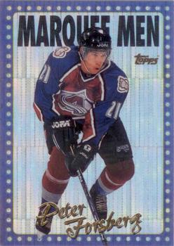 1995-96 Topps - Marquee Men Power Boosters #380 Peter Forsberg Front