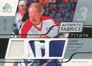 2008-09 SP Game Used - Authentic Fabrics Triple Platinum - Jersey Patch #3AF-MD Lanny McDonald  Front