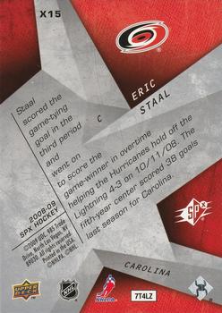2008-09 SPx - SPxcitement #X15 Eric Staal  Back