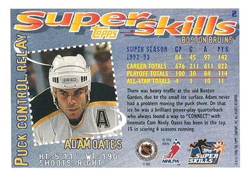 1995-96 Topps Super Skills #2 Adam Oates Back