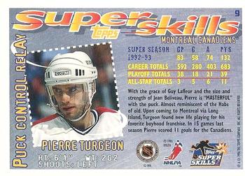 1995-96 Topps Super Skills #9 Pierre Turgeon Back