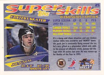 1995-96 Topps Super Skills #25 Joe Juneau Back