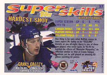 1995-96 Topps Super Skills #37 Garry Galley Back
