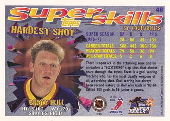 1995-96 Topps Super Skills #48 Brett Hull Back