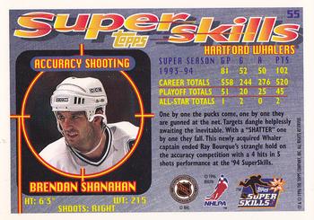 1995-96 Topps Super Skills #55 Brendan Shanahan Back