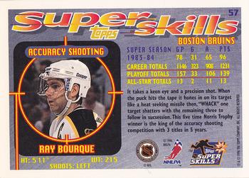 1995-96 Topps Super Skills #57 Ray Bourque Back