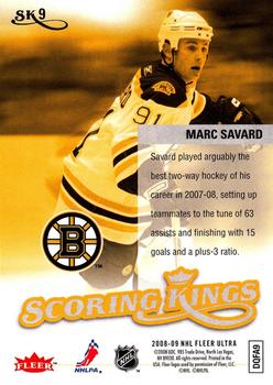 2008-09 Ultra - Scoring Kings #SK9 Marc Savard Back