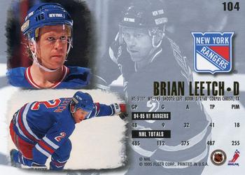 1995-96 Ultra #104 Brian Leetch Back