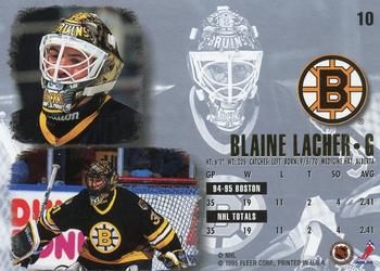 1995-96 Ultra #10 Blaine Lacher Back