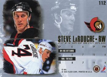 1995-96 Ultra #112 Steve Larouche Back