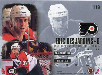 1995-96 Ultra #116 Eric Desjardins Back