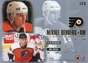 1995-96 Ultra #120 Mikael Renberg Back
