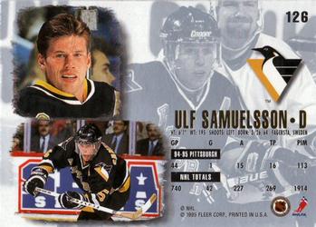 1995-96 Ultra #126 Ulf Samuelsson Back