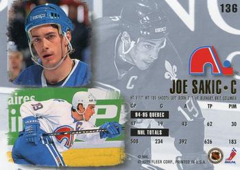 1995-96 Ultra #136 Joe Sakic Back