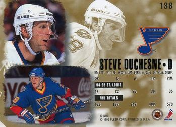 1995-96 Ultra #138 Steve Duchesne Back