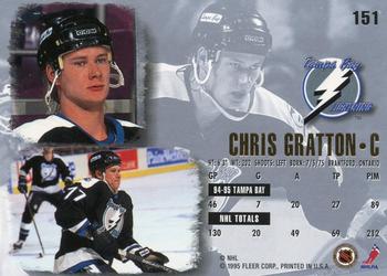 1995-96 Ultra #151 Chris Gratton Back