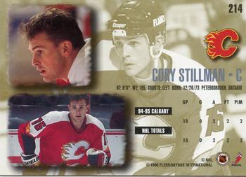 1995-96 Ultra #214 Cory Stillman Back
