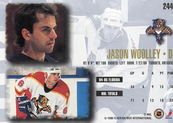 1995-96 Ultra #244 Jason Woolley Back