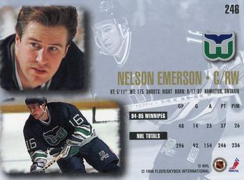 1995-96 Ultra #246 Nelson Emerson Back