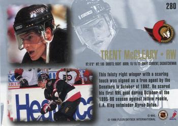 1995-96 Ultra #280 Trent McCleary Back