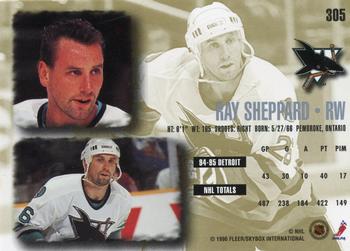 1995-96 Ultra #305 Ray Sheppard Back