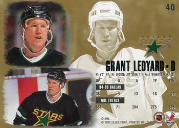 1995-96 Ultra #40 Grant Ledyard Back