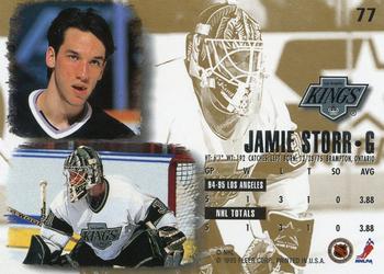 1995-96 Ultra #77 Jamie Storr Back