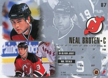 1995-96 Ultra #87 Neal Broten Back