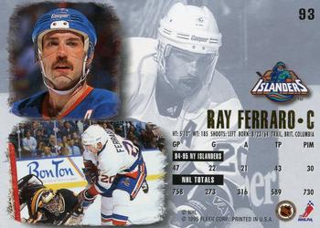1995-96 Ultra #93 Ray Ferraro Back