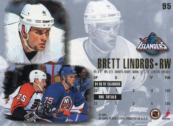 1995-96 Ultra #95 Brett Lindros Back