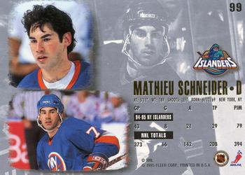 1995-96 Ultra #99 Mathieu Schneider Back