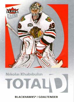 2008-09 Ultra - Total D #TD6 Nikolai Khabibulin  Front