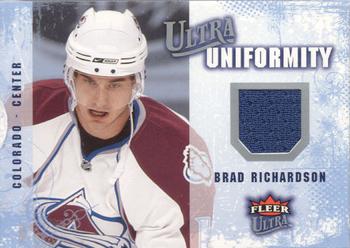 2008-09 Ultra - Ultra Uniformity #UA-BR Brad Richardson Front