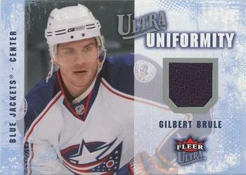 2008-09 Ultra - Ultra Uniformity #UA-GB Gilbert Brule Front
