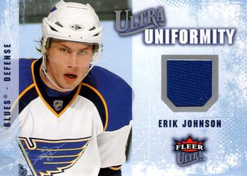 2008-09 Ultra - Ultra Uniformity #UA-JO Erik Johnson Front