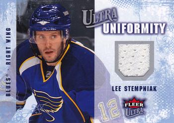 2008-09 Ultra - Ultra Uniformity #UA-LS Lee Stempniak Front