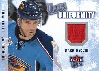 2008-09 Ultra - Ultra Uniformity #UA-MR Mark Recchi Front
