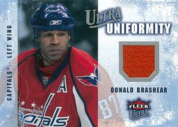2008-09 Ultra - Ultra Uniformity #UA-DO Donald Brashear Front