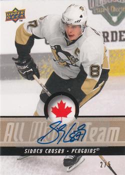 2008-09 Upper Deck - All-World Team Autographs #AWT1 Sidney Crosby  Front