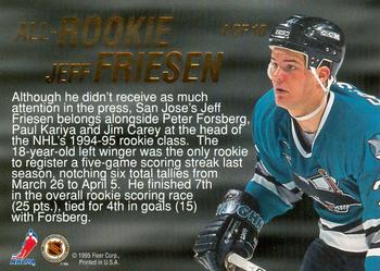 1995-96 Ultra - All-Rookie #4 Jeff Friesen Back