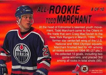 1995-96 Ultra - All-Rookie #8 Todd Marchant Back