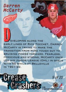 1995-96 Ultra - Crease Crashers #9 Darren McCarty Back
