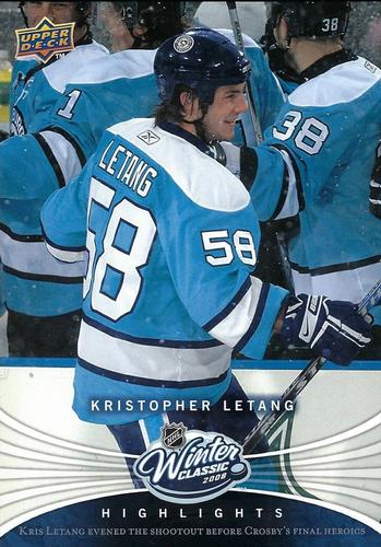2008-09 Upper Deck - Winter Classic Highlights Jumbo #WAL5 Kristopher Letang  Front