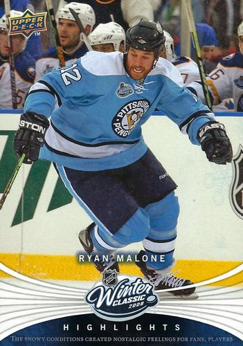 2008-09 Upper Deck - Winter Classic Highlights Jumbo #WAL11 Ryan Malone  Front